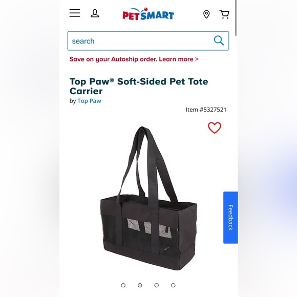 Small pet carrier black - Picture 1 of 4